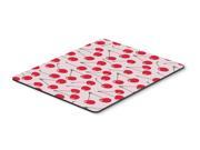 Cherries on Pink Mouse Pad Hot Pad or Trivet BB5139MP
