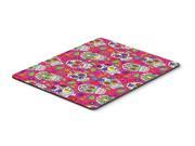 Day of the Dead Pink Mouse Pad Hot Pad or Trivet BB5115MP