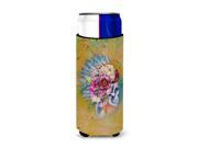 Day of the Dead Flowers Skull Michelob Ultra Hugger for slim cans BB5129MUK