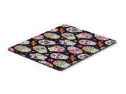Day of the Dead Black Mouse Pad Hot Pad or Trivet BB5116MP