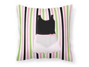 Ballerina Leotard and skirt Fabric Decorative Pillow BB5154PW1818