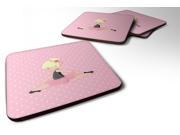 Set of 4 Ballerina Blonde Jete Foam Coasters Set of 4 BB5166FC