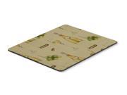 White Wine on Linen Mouse Pad Hot Pad or Trivet BB5194MP