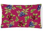 Berries Canvas Fabric Decorative Pillow BB5209PW1216