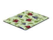 Berries in Green Mouse Pad Hot Pad or Trivet BB5208MP