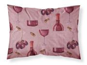 Red Wine on Linen Fabric Standard Pillowcase BB5195PILLOWCASE