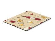Red and White Wine Mouse Pad Hot Pad or Trivet BB5196MP