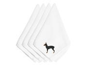 Toy Fox Terrier Embroidered Napkins Set of 4 BB3387NPKE