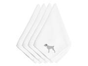 German Wirehaired Pointer Embroidered Napkins Set of 4 BB3411NPKE