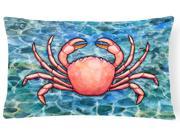 Crab Canvas Fabric Decorative Pillow BB5346PW1216