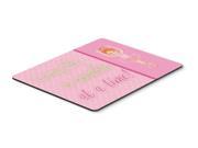 Ballet in 8 Counts Red Hair Mouse Pad Hot Pad or Trivet BB5398MP