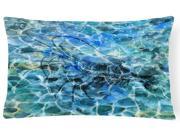 Shrimp Under water Canvas Fabric Decorative Pillow BB5359PW1216