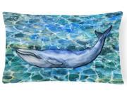 Humpback Whale Canvas Fabric Decorative Pillow BB5340PW1216