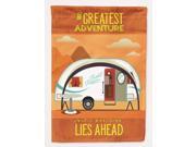 Greatest Adventure New Camper Flag Canvas House Size BB5480CHF