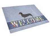 Dachshund Welcome Glass Cutting Board Large BB5486LCB