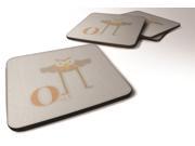 Set of 4 Alphabet O for Owl Foam Coasters Set of 4 BB5740FC