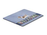 Basset Hound Welcome Mouse Pad Hot Pad or Trivet BB5506MP