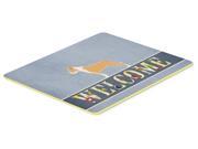 Staffordshire Bull Terrier Welcome Kitchen or Bath Mat 20x30 BB5558CMT