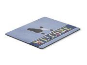 Poodle Welcome Mouse Pad Hot Pad or Trivet BB5543MP