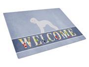 Bedlington Terrier Welcome Glass Cutting Board Large BB5498LCB
