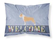 Staffordshire Bull Terrier Welcome Fabric Standard Pillowcase BB5558PILLOWCASE