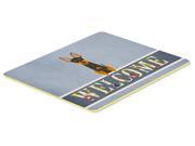 English Toy Terrier Welcome Kitchen or Bath Mat 20x30 BB5690CMT