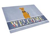 Airedale Welcome Glass Cutting Board Large BB5622LCB