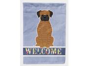 Brindle Boxer Welcome Flag Canvas House Size BB5698CHF