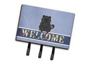 Chow Chow Black Welcome Leash or Key Holder BB5724TH68