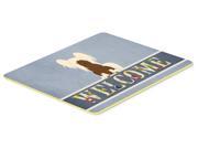 Chinese Crested Cream Welcome Kitchen or Bath Mat 24x36 BB5694JCMT