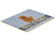 Chow Chow Red Welcome Kitchen or Bath Mat 20x30 BB5723CMT