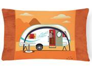 Greatest Adventure New Camper Canvas Fabric Decorative Pillow BB5480PW1216
