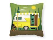 Greatest Adventure Retro Camper Fabric Decorative Pillow BB5478PW1818