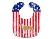 USA Patriotic Staffordshire Bull Terrier Baby Bib BB3354BIB