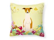 Easter Eggs Whippet Fabric Decorative Pillow BB6099PW1818