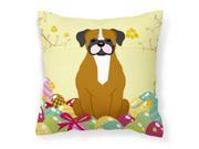 Easter Eggs Flashy Fawn Boxer Fabric Decorative Pillow BB6116PW1818