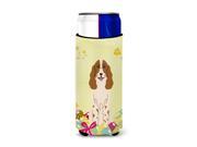 Easter Eggs Russian Spaniel Michelob Ultra Hugger for slim cans BB6031MUK