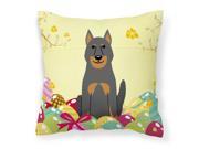 Easter Eggs Beauce Shepherd Dog Fabric Decorative Pillow BB6080PW1818