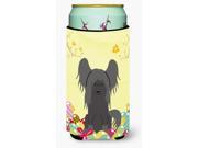 Easter Eggs Chinese Crested Black Tall Boy Beverage Insulator Hugger BB6112TBC