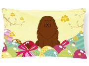 Easter Eggs Caucasian Shepherd Dog Canvas Fabric Decorative Pillow BB6050PW1216