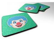 Set of 4 Clown Face Emojione Emoji Foam Coasters Set of 4 EON1059FC