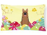 Easter Eggs German Shepherd Canvas Fabric Decorative Pillow BB6067PW1216