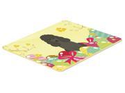 Easter Eggs Poodle Black Kitchen or Bath Mat 24x36 BB6071JCMT