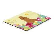 Easter Eggs Cocker Spaniel Red Mouse Pad Hot Pad or Trivet BB6095MP