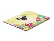 Easter Eggs Pug Cream Mouse Pad Hot Pad or Trivet BB6004MP