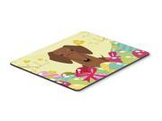 Easter Eggs Dachshund Red Brown Mouse Pad Hot Pad or Trivet BB6130MP