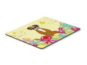 Easter Eggs Flashy Fawn Boxer Mouse Pad Hot Pad or Trivet BB6116MP
