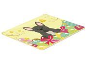 Easter Eggs French Bulldog Black Kitchen or Bath Mat 24x36 BB6014JCMT