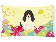 Easter Eggs Swiss Hound Canvas Fabric Decorative Pillow BB6044PW1216