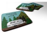 Set of 4 Airstream Camper Adventure Awaits Foam Coasters Set of 4 VHA3022FC